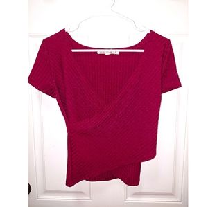 Slightly cropped red top